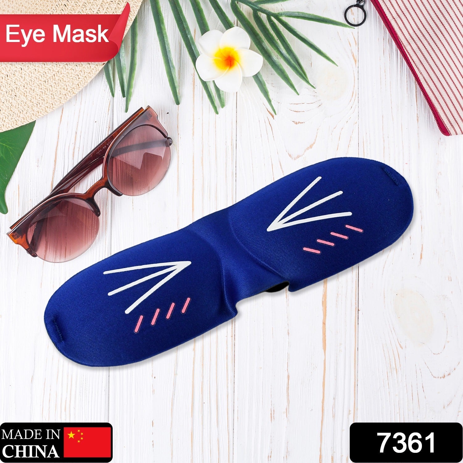 7361 SLEEPING EYE MASK SLIP NIGHT SLEEP EYE COTTON COVER SUPER SOFT & SMOOTH TRAVEL MASKS FOR MEN WOMEN GIRLS BOYS KIDS ( 1pc ) DeoDap 7361 SLEEPING EYE MASK SLIP NIGHT SLEEP EYE COTTON COVER SUPER SOFT & SMOOTH TRAVEL MASKS FOR MEN WOMEN GIRLS BOYS KIDS ( 1pc ) DeoDap